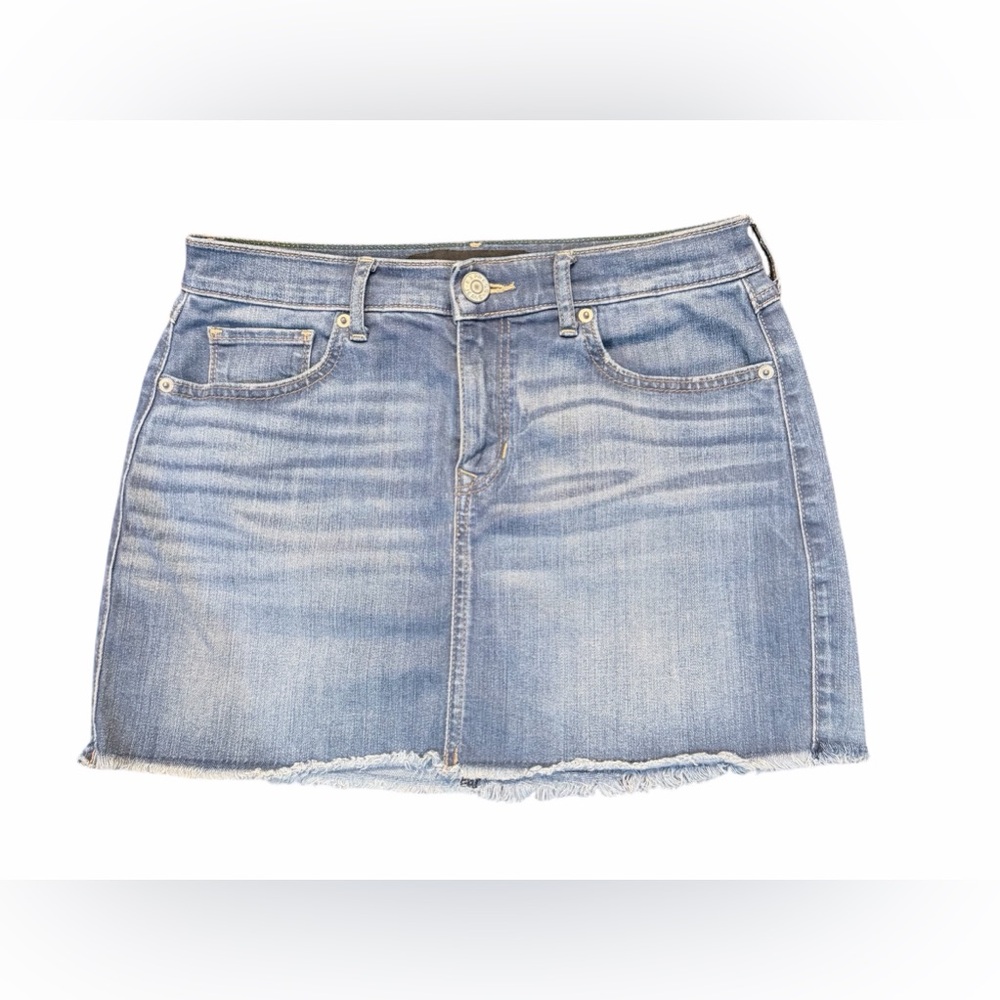 Express Blue and Gold Mini Skirt Casual